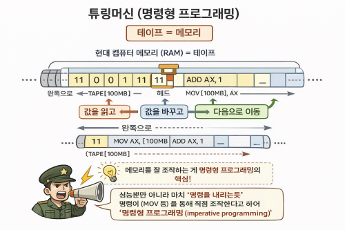 테이프 = 메모리
